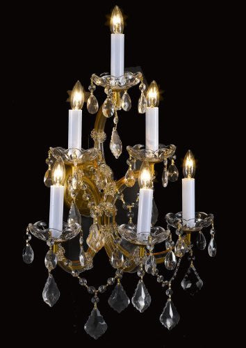 Crystal chandelier store wall sconces