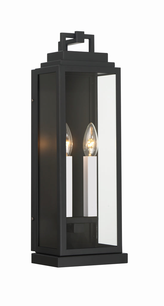 Aspen 2 Light Matte Black Outdoor Sconce - C193-ASP-8912-MK