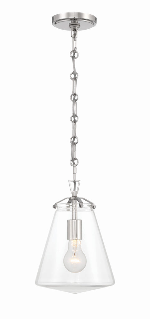 Voss 1 Light Polished Nickel Mini Pendant - C193-VSS-7003-PN