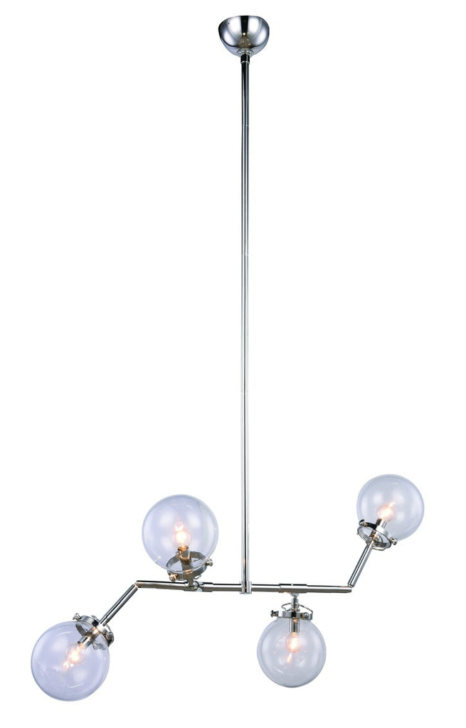 ZC121-1507G40PN - Urban Classic: Leda 4 light Polished Nickel Chandelier