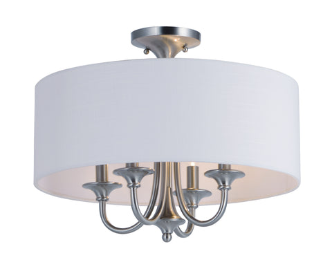 Bongo 4-Light Semi-Flush Mount Satin Nickel - C157-10013WLSN