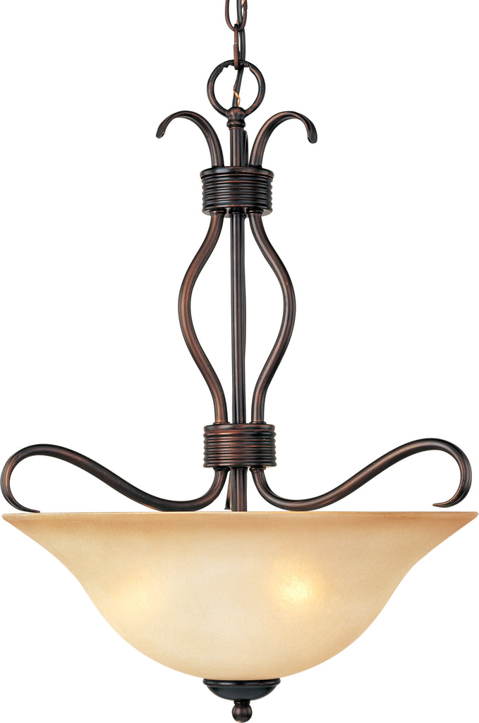 Basix 3-Light Invert Bowl Pendant Oil Rubbed Bronze - C157-10121WSOI