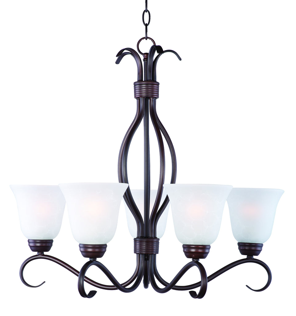 Basix 5-Light Chandelier Oil Rubbed Bronze - C157-10125ICOI