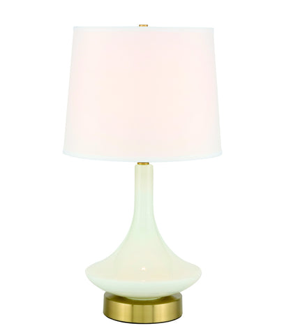 ZC121-TL3020BR - Regency Decor: Alina 1 light Brass Table Lamp