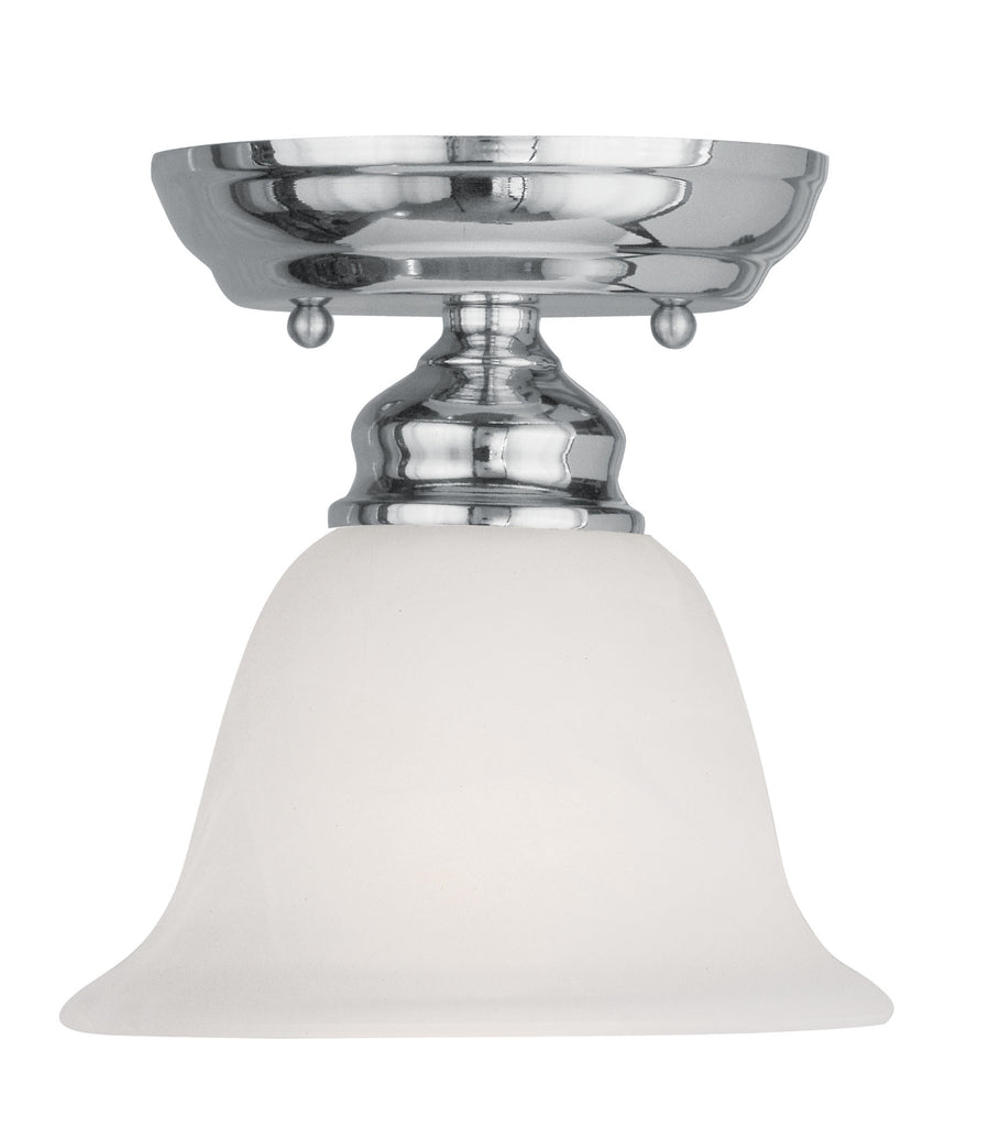 Livex Essex 1 Light Polished Chrome Ceiling Mount - C185-1350-05