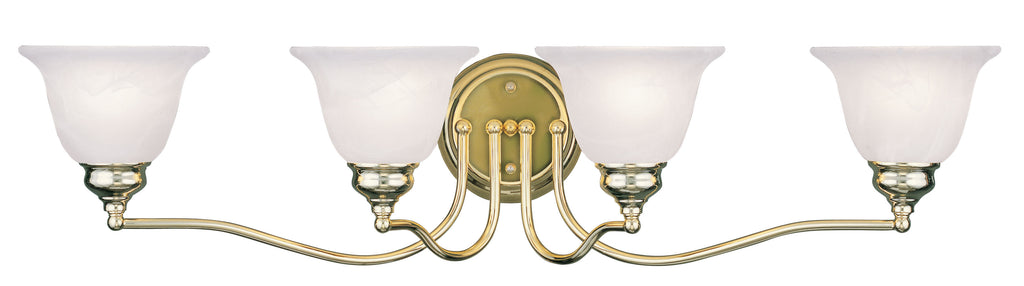 Livex Essex 4 Light Polished Brass Bath Light - C185-1354-02