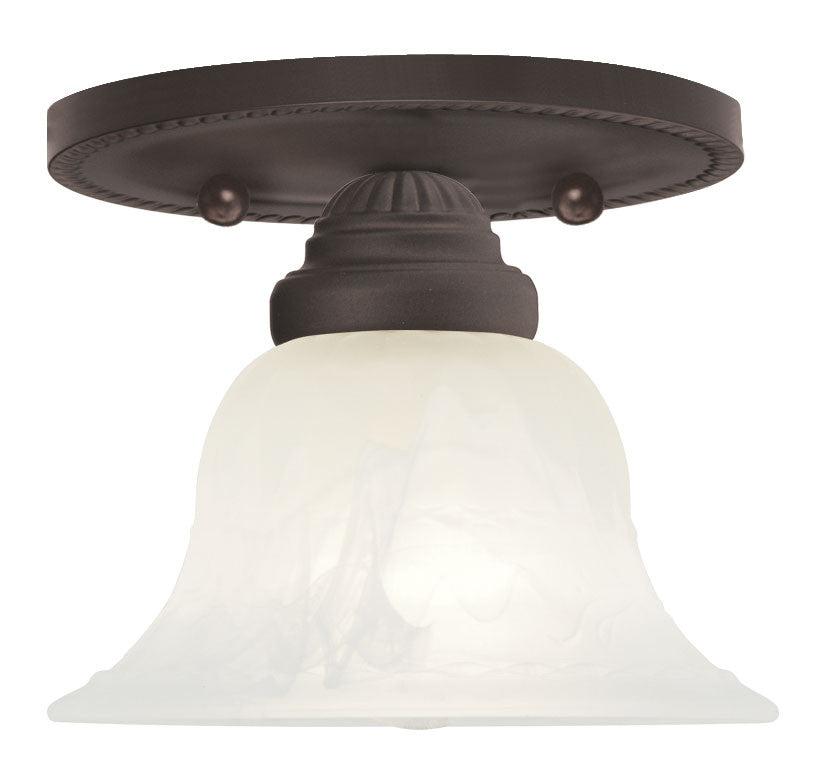 Livex Edgemont 1 Light Bronze Ceiling Mount - C185-1530-07