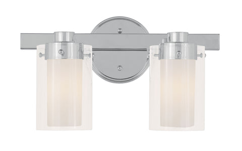 Livex Manhattan 2 Light Polished Chrome Bath Light - C185-1542-05