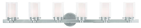 Livex Manhattan 6 Light Polished Chrome Bath Light - C185-15456-05