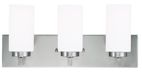 Livex West Lake 3 Light Brushed Nickel Bath Light - C185-16373-91