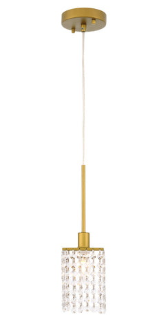 ZC121-LD7500BR - Living District: Taylor 1 light Brass Pendant