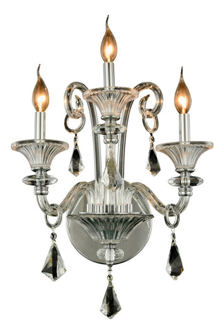 ZC121-7871W19C/RC - Regency Lighting: Aurora 3 light Chrome Wall Sconce Clear Royal Cut Crystal