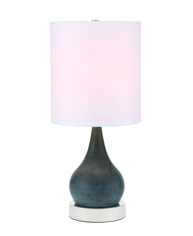 ZC121-TL3022PN - Regency Decor: Quinn 1 light Polished Nickel Table Lamp