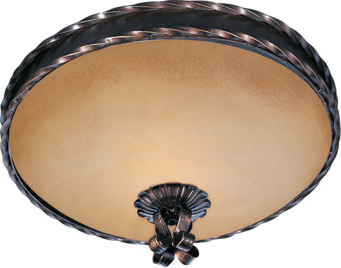 Aspen 2-Light Flush Mount Oil Rubbed Bronze - C157-20601VAOI