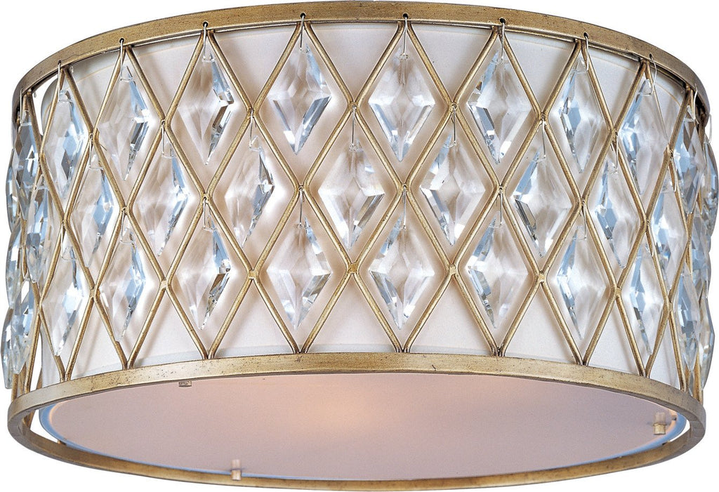 Diamond 3-Light Flush Mount Golden Silver - C157-21452OFGS