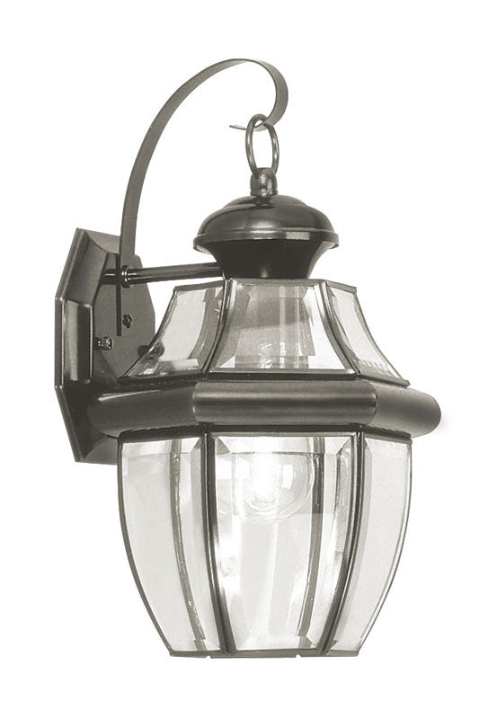 Livex Monterey 1 Light Black Outdoor Wall Lantern - C185-2151-04