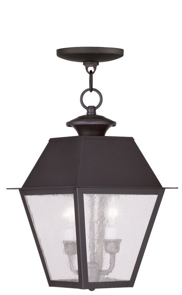 Livex Mansfield 2 Light Bronze Outdoor Chain Lantern  - C185-2167-07