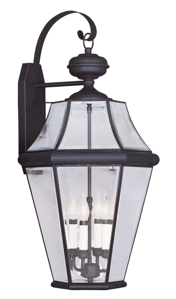 Livex Georgetown 4 Light Bronze Outdoor Wall Lantern - C185-2366-07