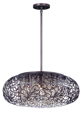 Arabesque 7-Light Pendant Oil Rubbed Bronze - C157-24154CGOI