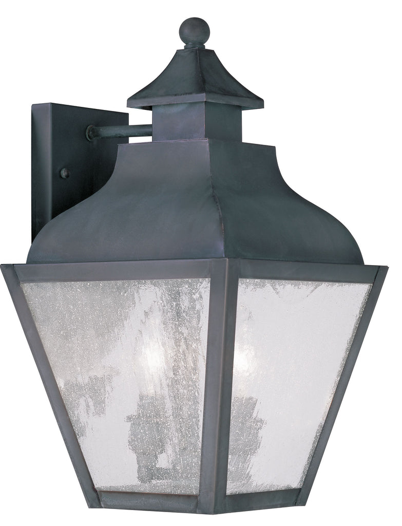 Livex Vernon 2 Light Charcoal Outdoor Wall Lantern - C185-2451-61