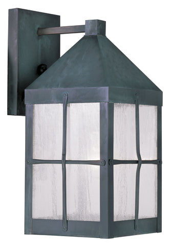 Livex Brighton 1 Light Hammered CR Outdoor Wall Lantern - C185-2681-61