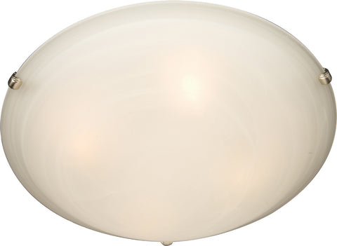 Malaga 3-Light Flush Mount Satin Nickel - C157-2681MRSN