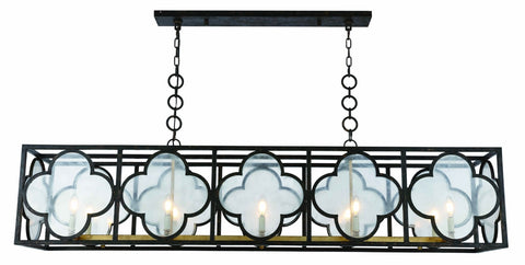 ZC121-1526G67ACAG - Urban Classic: Trinity 10 light Aged Copper&Golden Iron Chandelier