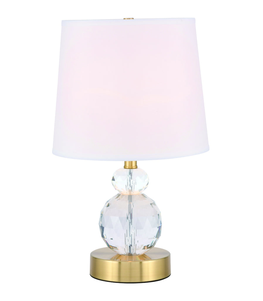 ZC121-TL3031BR - Regency Decor: Maribelle 1 light Brass Table Lamp