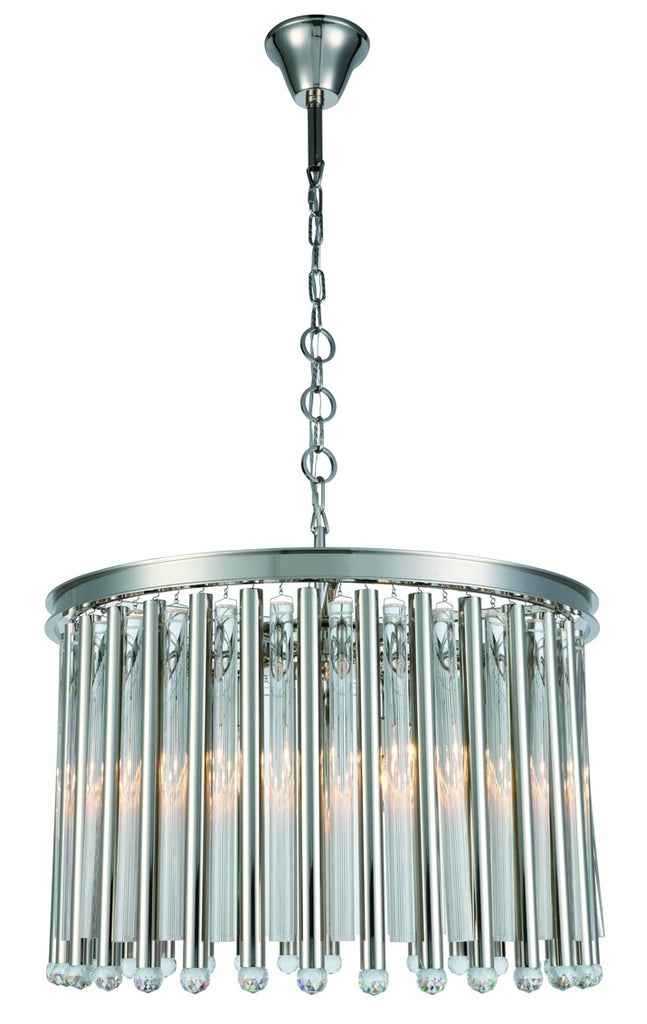 ZC121-1140D26PN - Urban Classic: Maxwell 6 light Polished Nickel Chandelier Clear Royal Cut Crystal