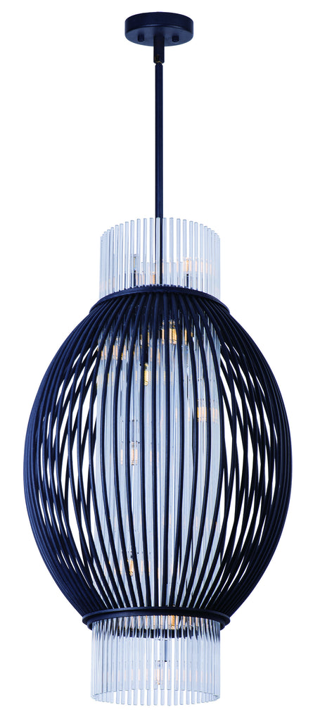 Aviary LED 10-Light Pendant Anthracite - C157-38384CLAR