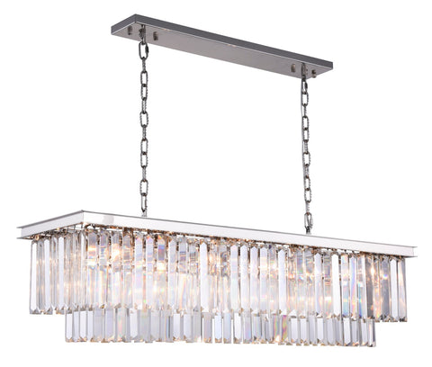 ZC121-1232D50PN/RC - Urban Classic: Sydney 12 light Polished nickel Chandelier Clear Royal Cut Crystal