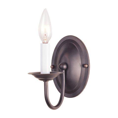 Livex Home Basics 1 Light Bronze Wall Sconce - C185-4151-07