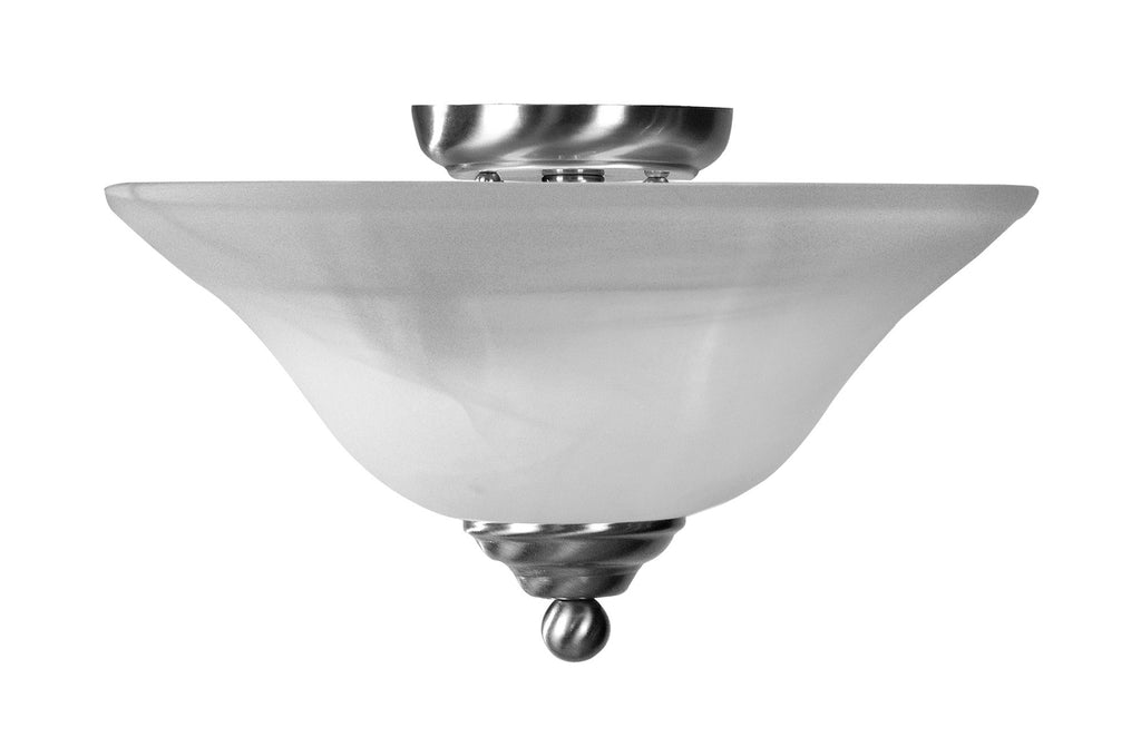 Livex Home Basics 2 Light Brushed Nickel Ceiling Mount - C185-4164-91