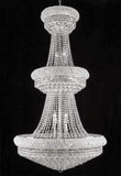 Set of 3-1 French Empire Crystal Chandelier Chandeliers H66" x W36" and 2 Empire Empress Crystal (Tm) Wall Sconce Lighting W 12" H 17" - A500-CS/541/32 + C121-1800W12SC