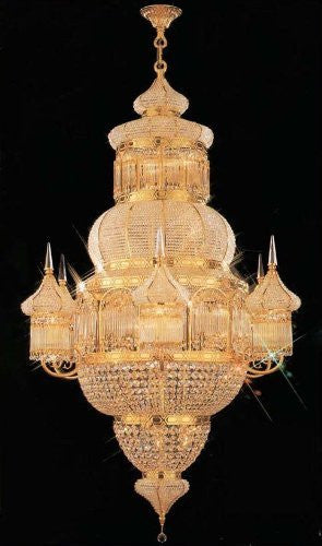 Moroccan Mosque Crystal Chandelier H62" X W40" - Go-A93-624/21
