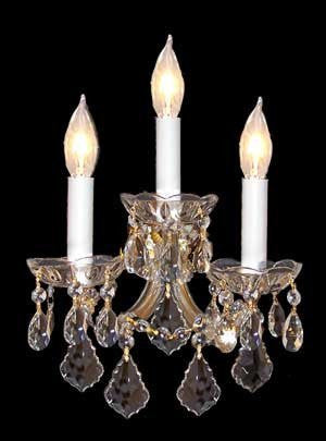 Maria Theresa Wall Sconce Crystal Lighting H14" x W11.5" - A83-CG/2813/3