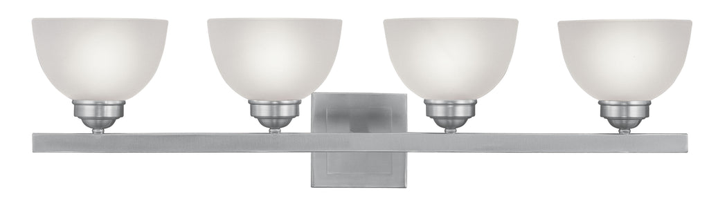 Livex Somerset 4 Light Brushed Nickel Bath Light - C185-4204-91