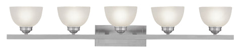 Livex Somerset 5 Light Brushed Nickel Bath Light - C185-4205-91