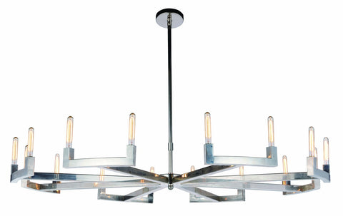 ZC121-1535G72PN - Urban Classic: Corsica 16 light Polished Nickel Chandelier