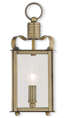 Livex Garfield 1 Light Antique Brass Wall Sconce - C185-43000-01