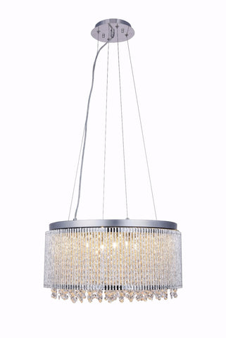 C121-2092D20C/RC - Regency Lighting: Influx 12 light Chrome Pendant Clear Royal Cut Crystal