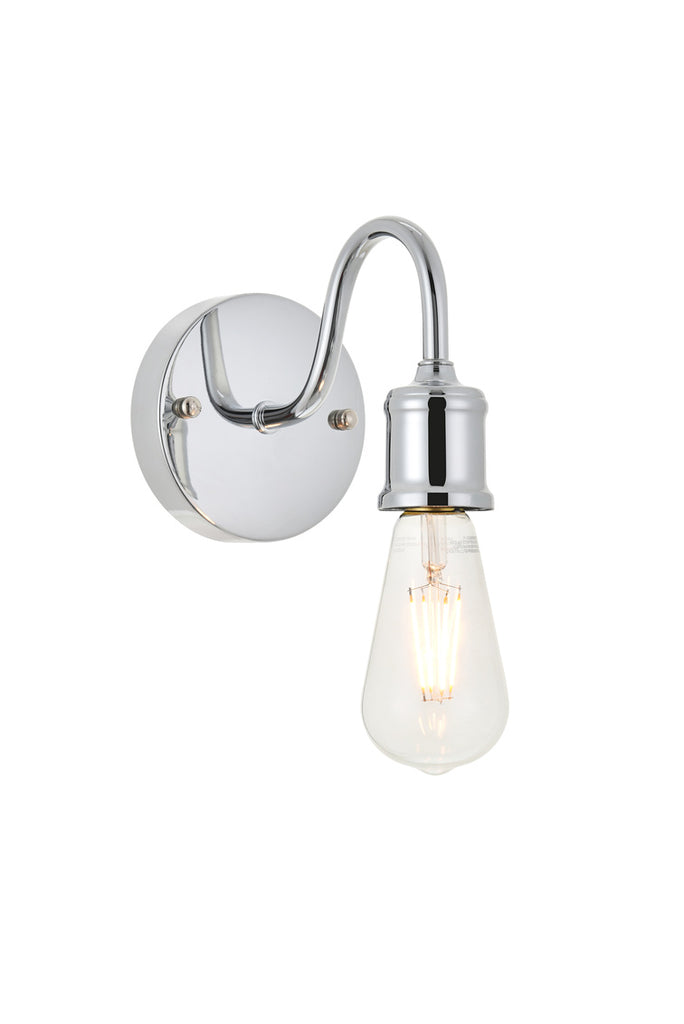 ZC121-LD4028W5C - Living District: Serif 1 light chrome Wall Sconce