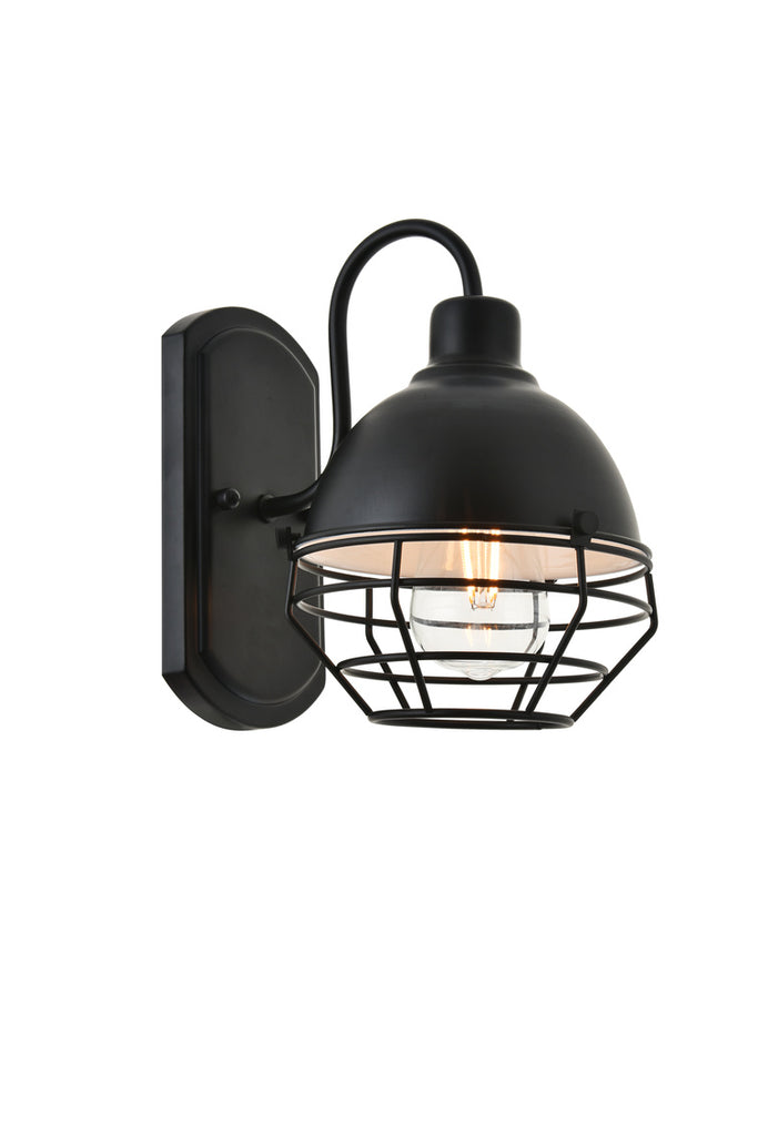 ZC121-LD4009W9BK - Living District: Gibil 1 light black Wall Sconce