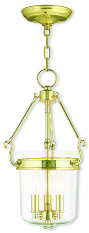 Livex Rockford 3 Light Polished Brass Pendant - C185-50482-02