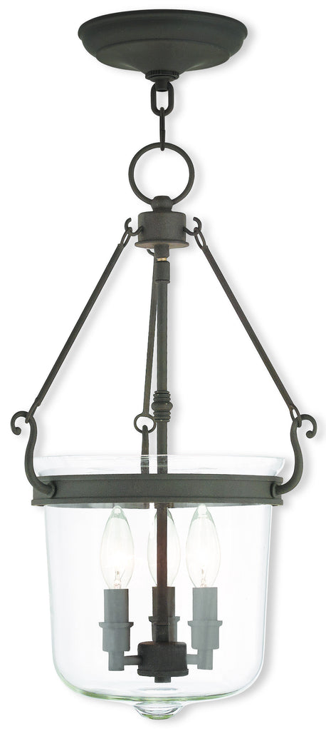 Livex Rockford 3 Light Bronze Pendant - C185-50484-07