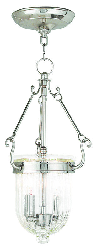 Livex Coventry 2 Light Polished Nickel Pendant - C185-50513-35