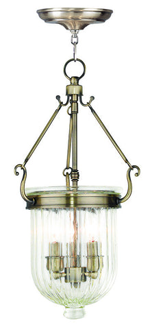 Livex Coventry 3 Light Antique Brass Pendant - C185-50515-01