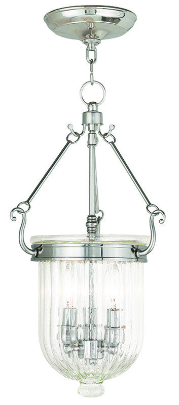 Livex Coventry 3 Light Polished Nickel Pendant - C185-50515-35