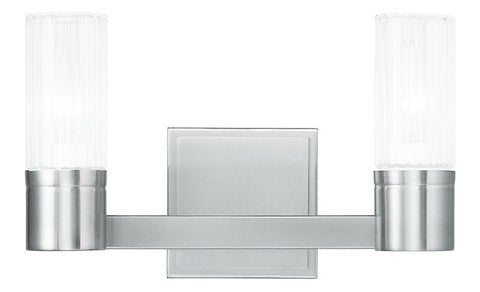 Livex Midtown  2 Light Brushed Nickel Bath Light - C185-50682-91