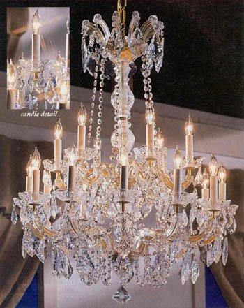 Maria Theresa Crystal Chandelier Lighting 30"X28" - A500-152/18